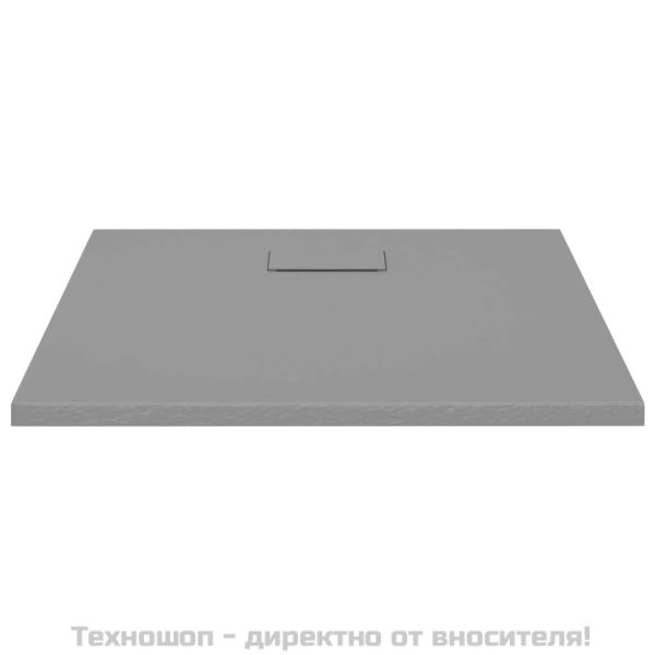 Душ корито, SMC, сиво, 90x90 см