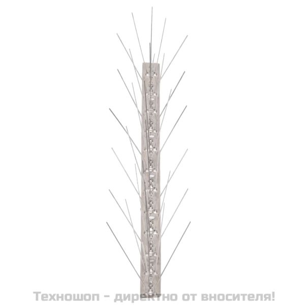 5-редови иноксови шипове срещу птици и гълъби, 40 бр, 20 м