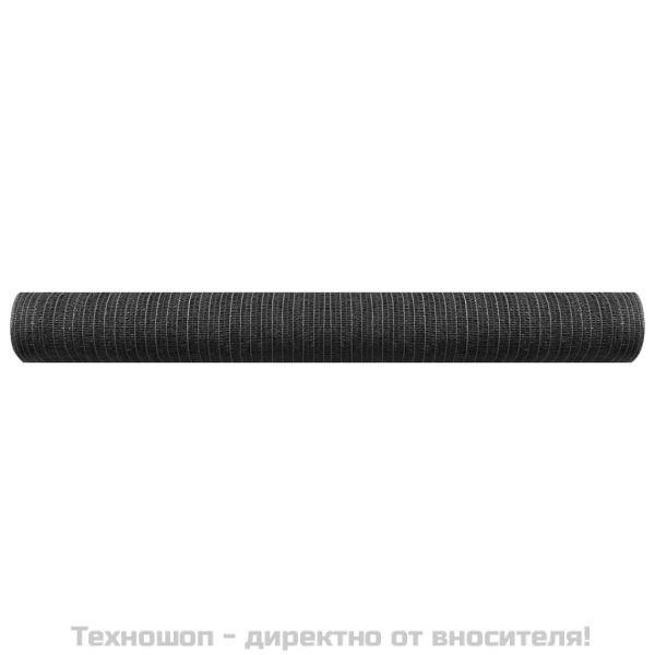 Засенчваща мрежа антрацит 1,5x50 м HDPE 75 г/м²