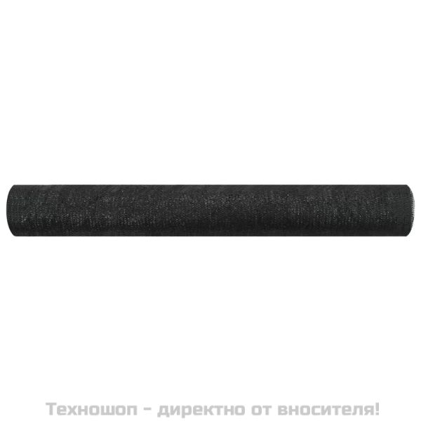 Засенчваща мрежа черна 2x10 м HDPE 75 г/м²