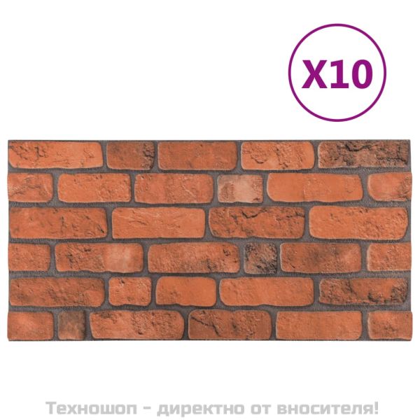 3D стенни панели, тухлен дизайн, теракота, 10 бр, EPS