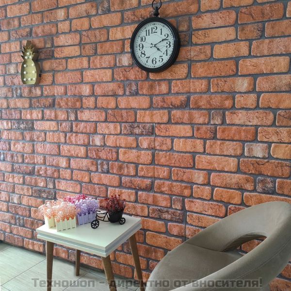 3D стенни панели, тухлен дизайн, теракота, 10 бр, EPS