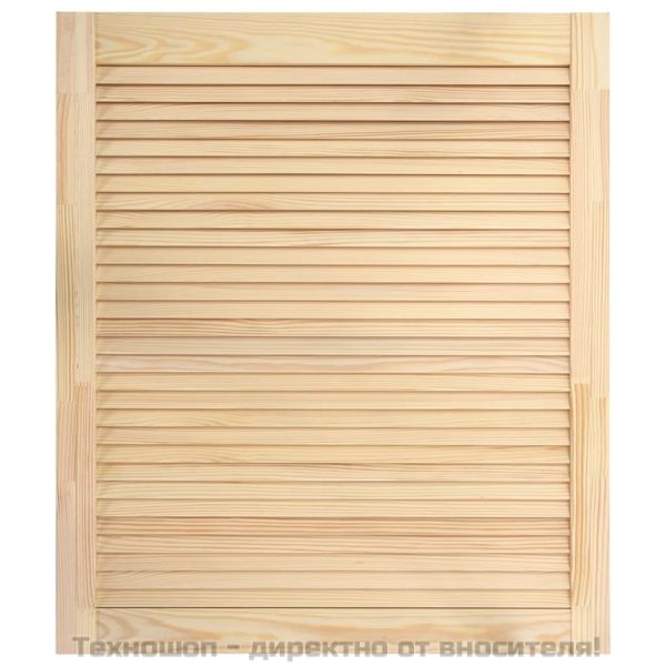 Врата за шкаф с решетен дизайн 61,5x49,4 см борово дърво масив