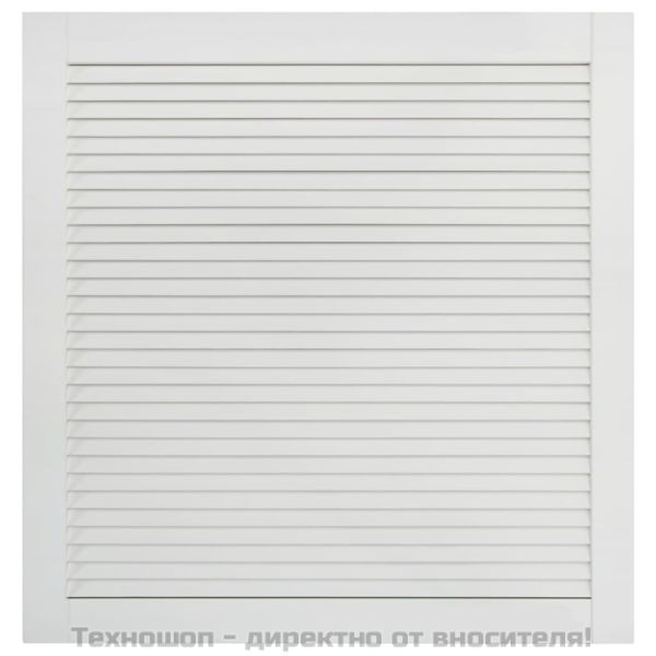 Врати за шкафове решетен дизайн 4 бр бял 61,5x59,4 см бор масив