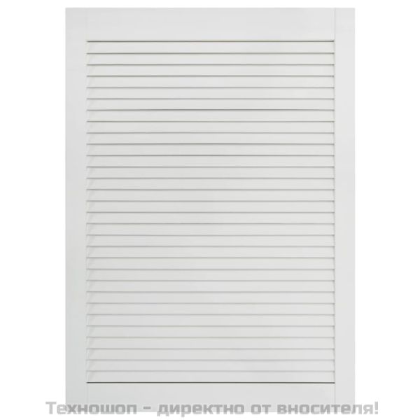 Врати за шкафове с решетен дизайн 2 бр бял 69x39,4 см бор масив