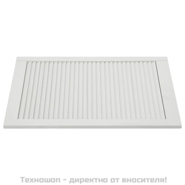 Врати за шкафове с решетен дизайн 2 бр бял 69x39,4 см бор масив