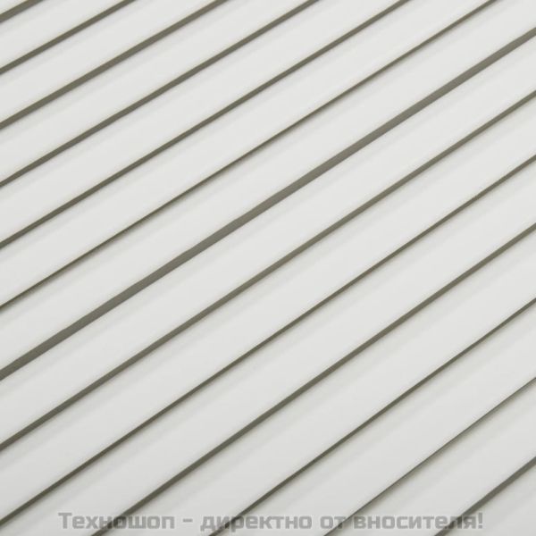 Врати за шкафове с решетен дизайн 2 бр бял 69x59,4 см бор масив