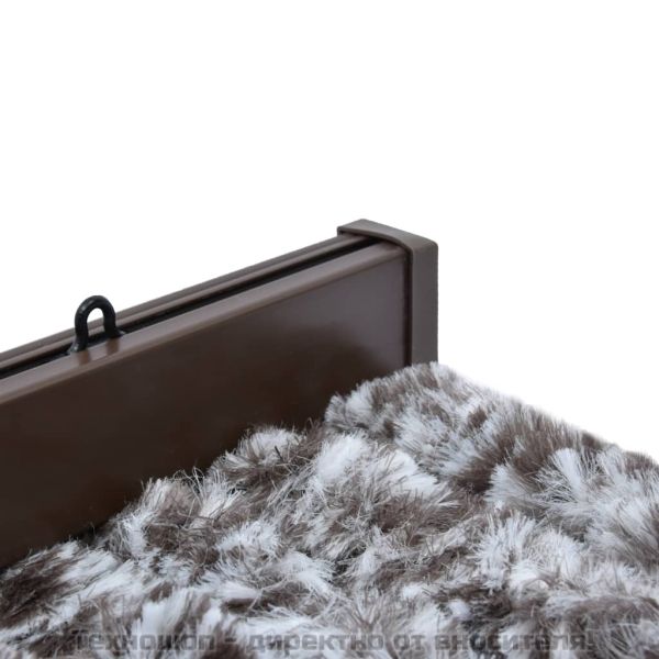 Завеса против насекоми, кафяво и бежово, 100x220 см, шенил