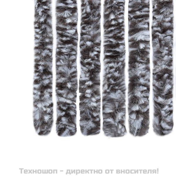 Завеса против насекоми, кафяво и бежово, 100x220 см, шенил