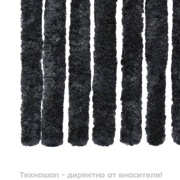 Завеса против насекоми, антрацит, 90x220 см, шенил