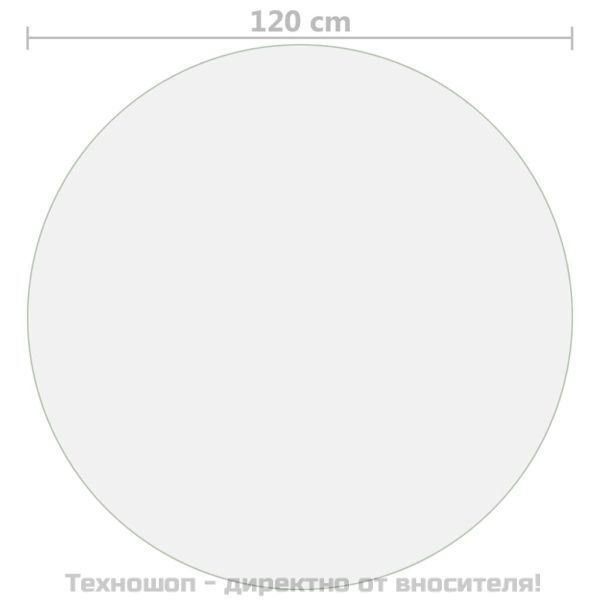 Протектор за маса, мат, Ø 120 см, 1,6 мм, PVC