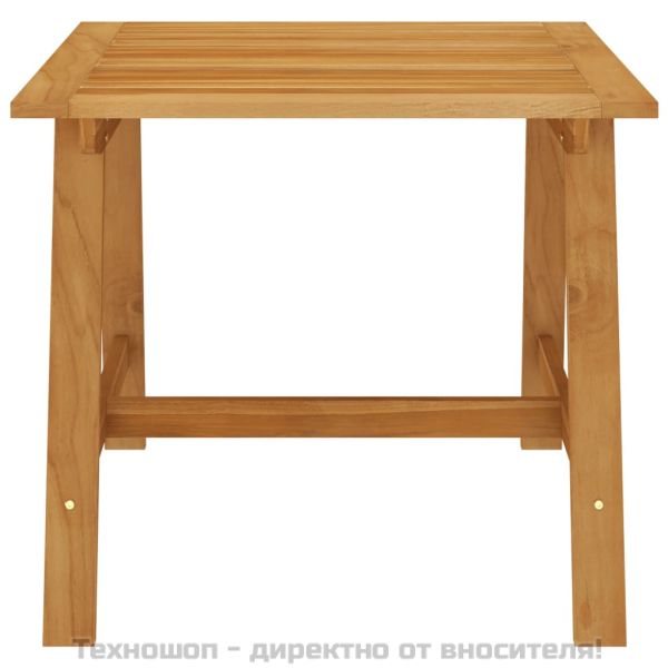 Градински трапезен комплект, 3 части, сив