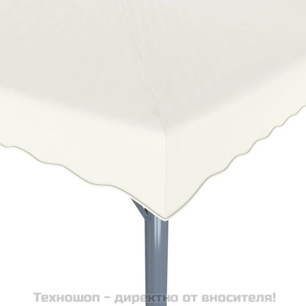 Шатра с LED светещи стрингове, 400x300 см, кремава, алуминий