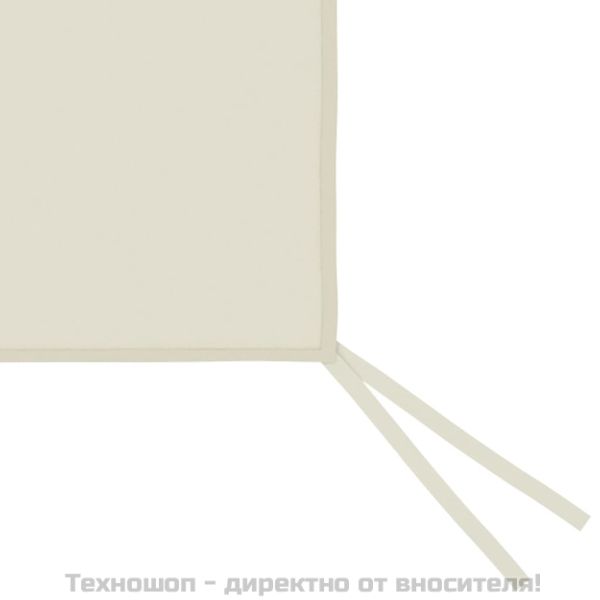 Странична стена за шатра с прозорци 6x2 м кремава