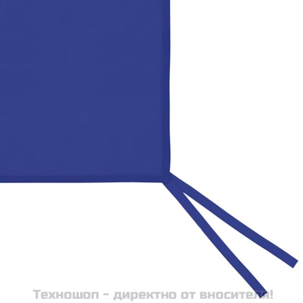 Странична стена за шатра с прозорци, 4x2 м, синя