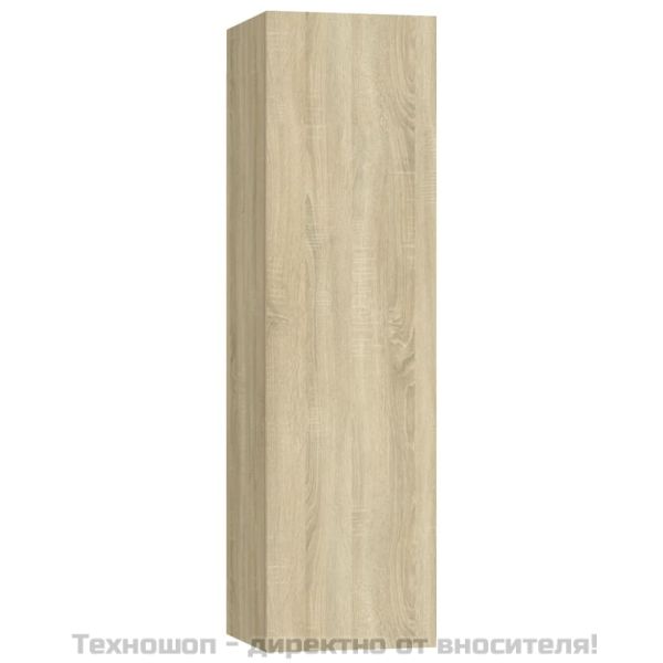 Комплект ТВ шкафове от 3 части, дъб сонома, инженерно дърво