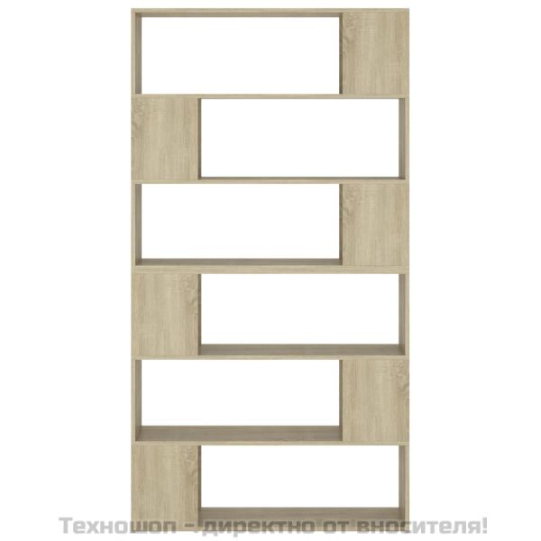 Библиотека/разделител за стая, сонома дъб, 100x24x188 см