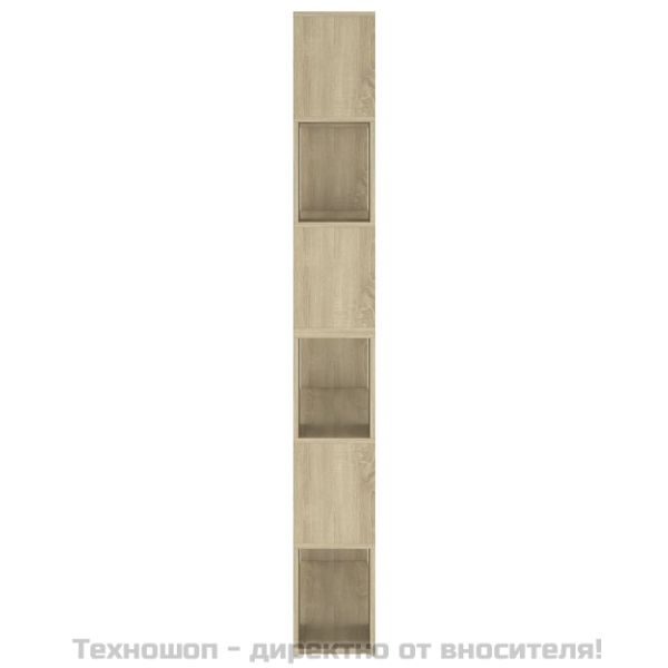 Библиотека/разделител за стая, сонома дъб, 100x24x188 см