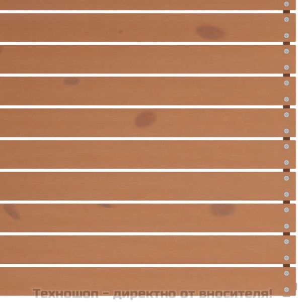 Градински лаундж комплект, 4 части, меденокафяв, бор масив