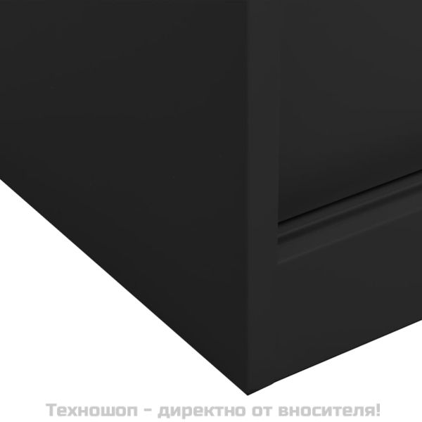 Шкаф с плъзгаща врата и плантер, антрацит, стомана