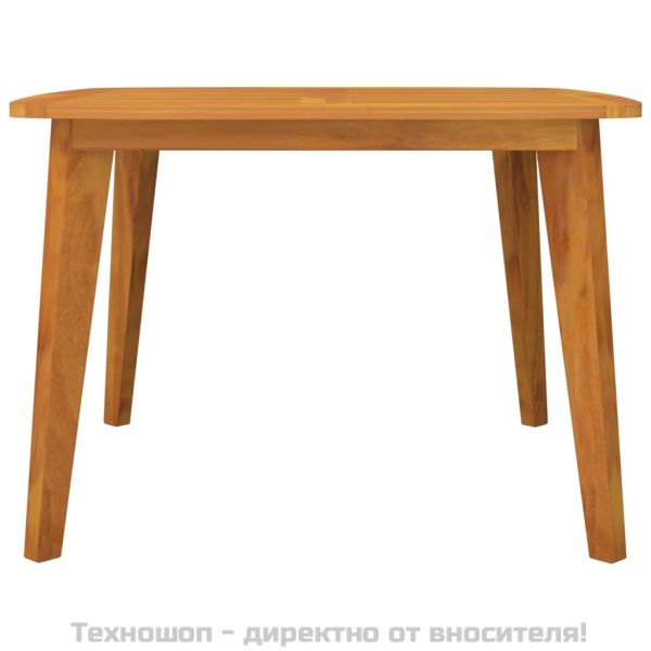 Градинска маса, 110x110x75 см, акация масив