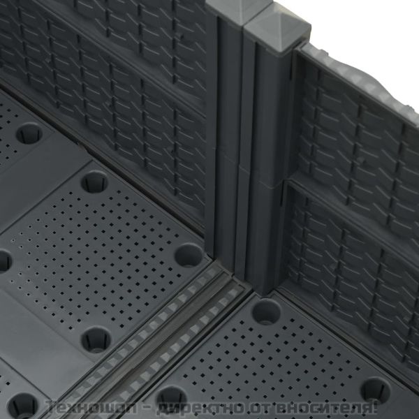 Повдигната леха, 80x80x38 см, полипропилен