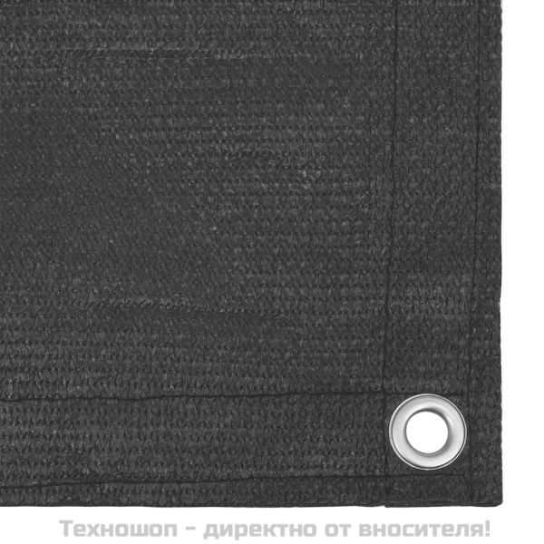 Килим за палатка, 200x200 см, антрацит