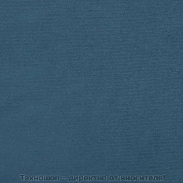 Табла за легло, тъмносиня, 200x5x118/128 см, кадифе