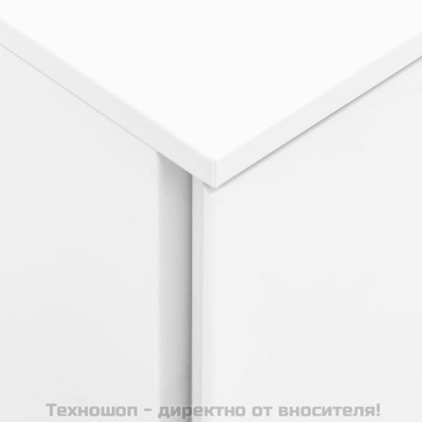 Мобилен офис шкаф, бял, 39x45x67см, стомана