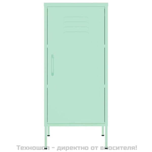 Шкаф за съхранение, мента, 42,5x35x101,5 см, стомана
