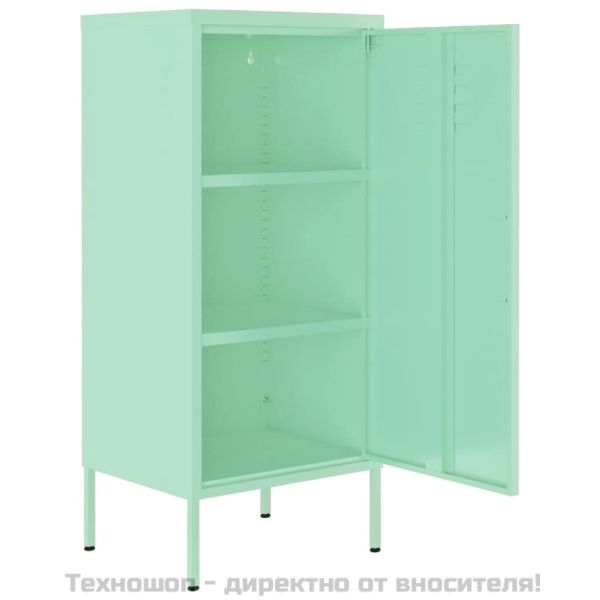 Шкаф за съхранение, мента, 42,5x35x101,5 см, стомана