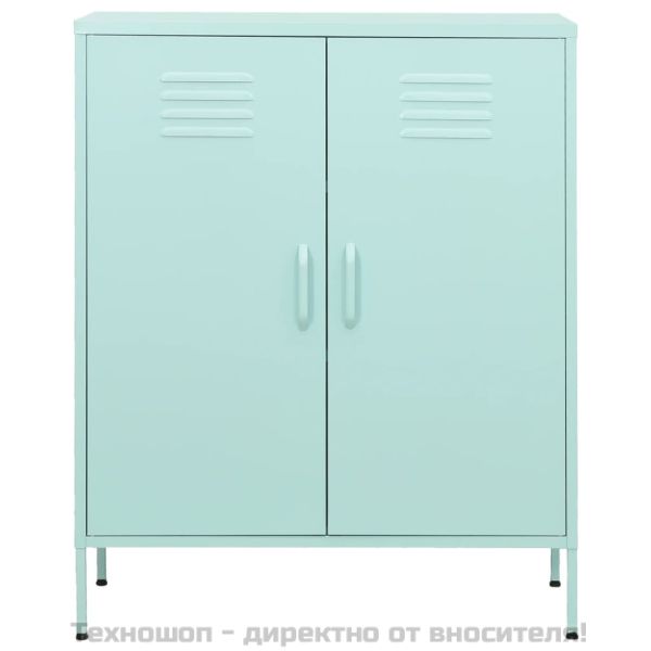 Шкаф за съхранение, мента, 80х35х101,5 см, стомана