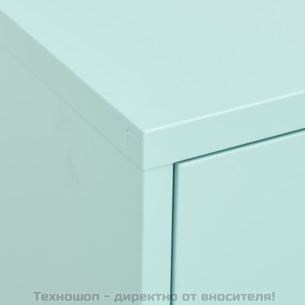 Шкаф за съхранение, мента, 80х35х101,5 см, стомана