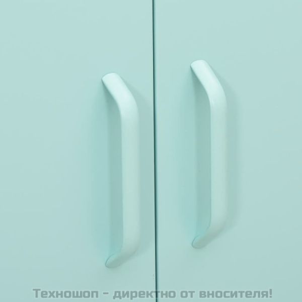 Шкаф за съхранение, мента, 80х35х101,5 см, стомана