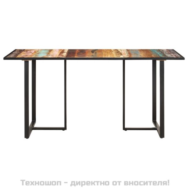 Трапезна маса, 160 см, регенерирано дърво масив