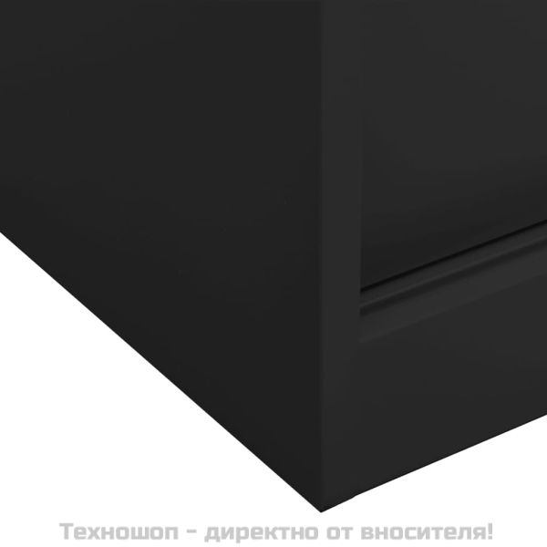 Офис шкаф с плъзгаща се врата, антрацит, 90x40x90 см, стомана