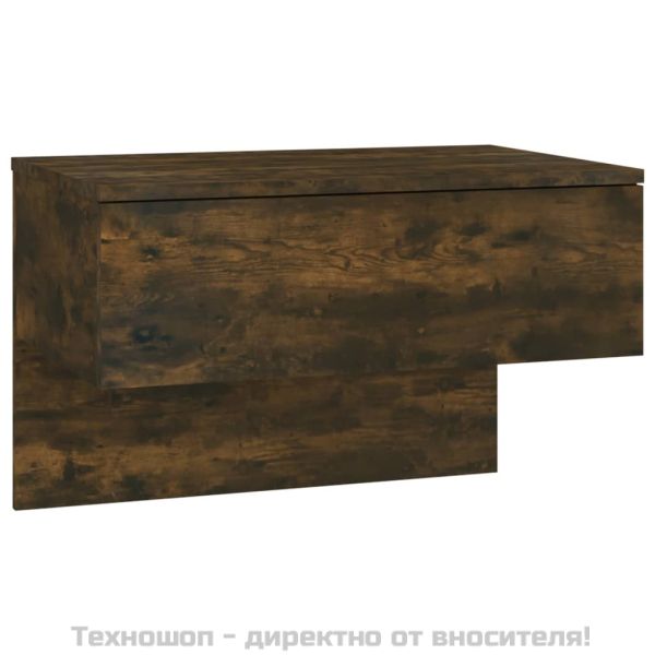 Нощно шкафче за стенен монтаж, опушен дъб