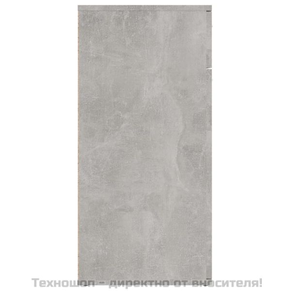 Бюфет, бетонно сив, 80x36x75 см, инженерно дърво