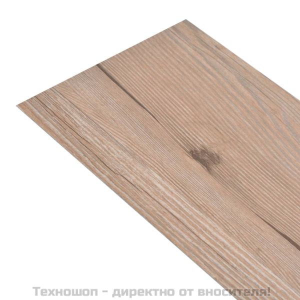 Самозалепващи подови дъски от PVC 5,21 м² 2 мм кафяв дъб