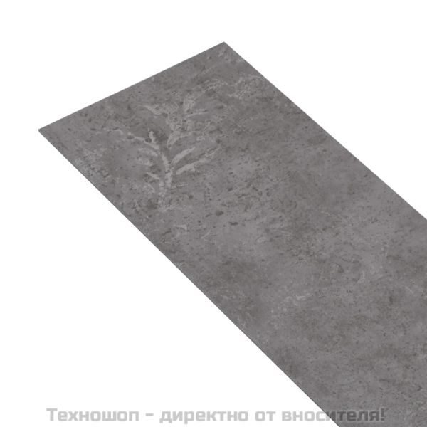 Самозалепващи подови дъски от PVC 5,21 м² 2 мм бетонносиви