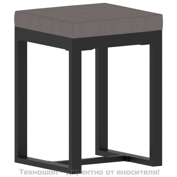 Градински комплект с възглавници, 9 части, полиратан, антрацит