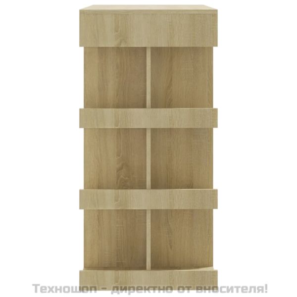 Бар маса с рафтове сонома дъб 100x50x101,5 см инженерно дърво