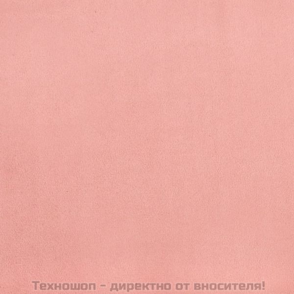Боксспринг легло с матрак, розово, 200x200 см, кадифе