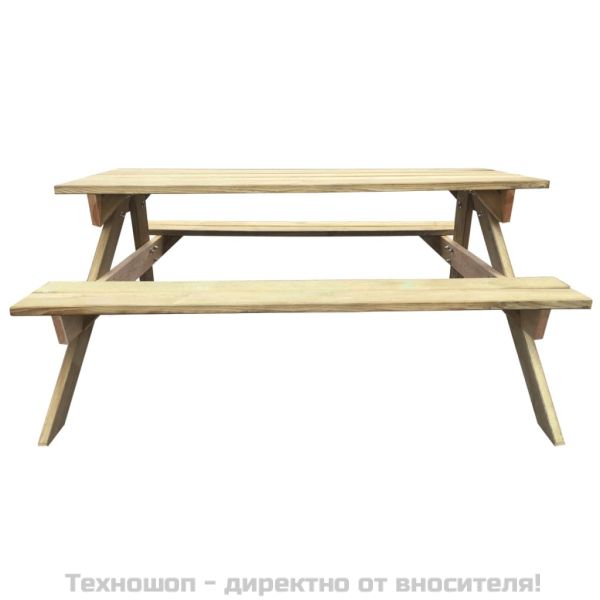 Маса за пикник, 150x135x71,5 см, дърво