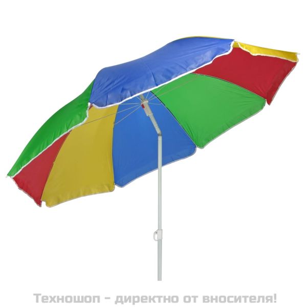 HI Плажен чадър, 150 см, многоцветен