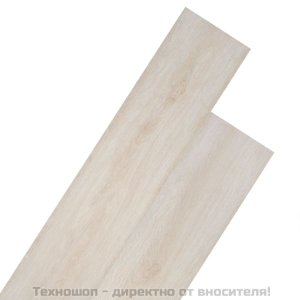 Самозалепващи подови дъски от PVC 5,21 м² 2 мм цвят бял дъб