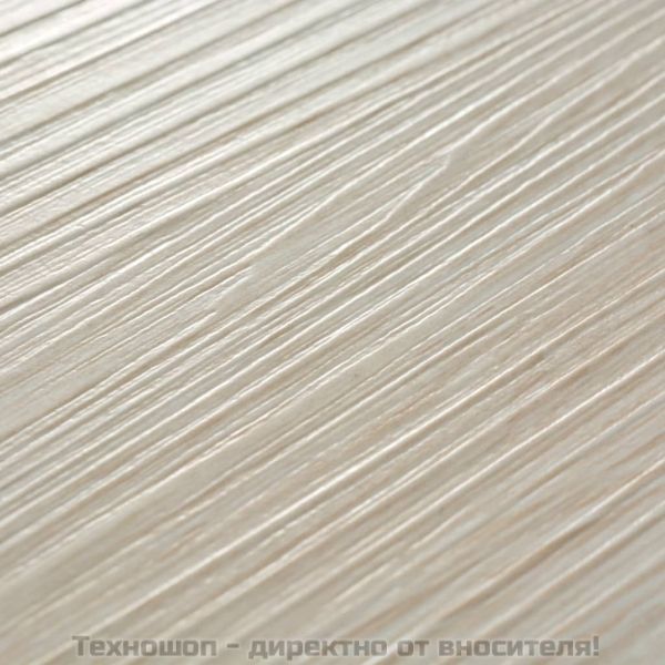 Самозалепващи подови дъски от PVC 5,21 м² 2 мм цвят бял дъб