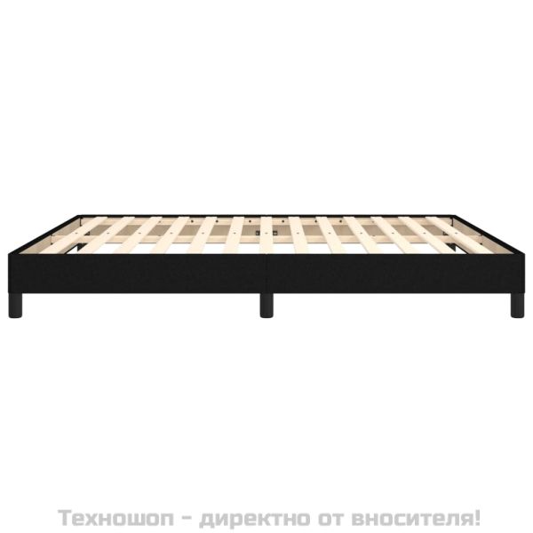 Рамка за легло без матрак, черна, 180x200 см, плат