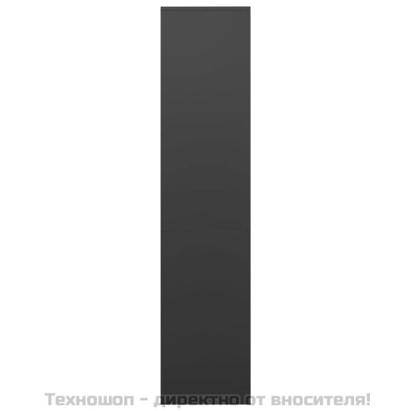 Офис шкаф, антрацит, 90x40x180 см, стомана