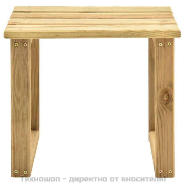 Маса за шезлонг, 30x30x26 см, импрегниран бор